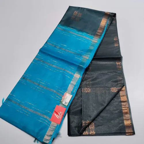 Ethereal Kota Silk Saree with Woven Floral Motifs